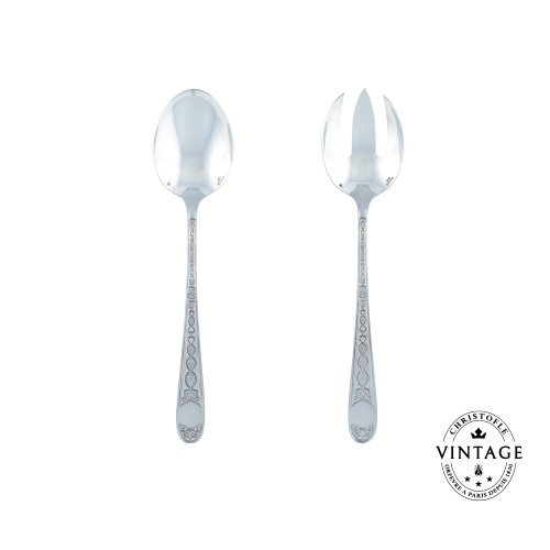 christofle Vintage Silvered Salad Serving Set Villeroy