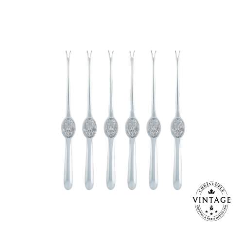 christofle Vintage Silvered Set of 6 Lobster Scoops - ODA x LE BON COIN Vintage