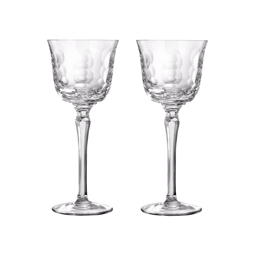 christofle White Wine Crystal Glasses - Set of 2 Kawali