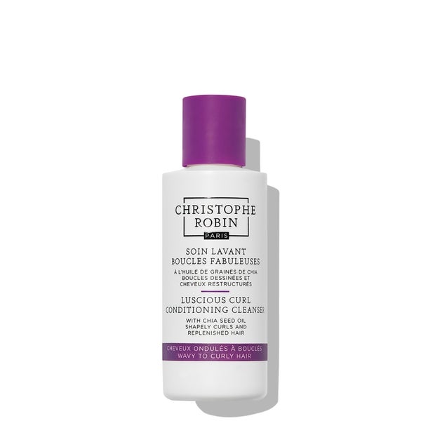 christophe robin Luscious Curl Conditioning Cleanser with Chia Seed Oil 75ml