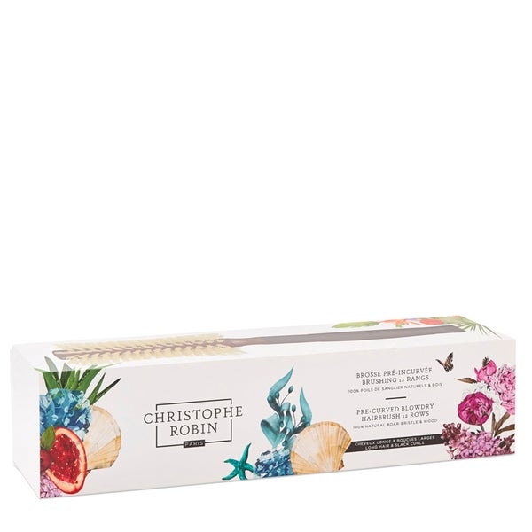 Christophe Robin Pre-Curved Blowdry Hairbrush 12 Rows