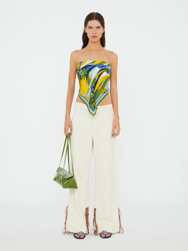 Christopher Esber Acidic Floral Silk Scarf Acidic Floral Print