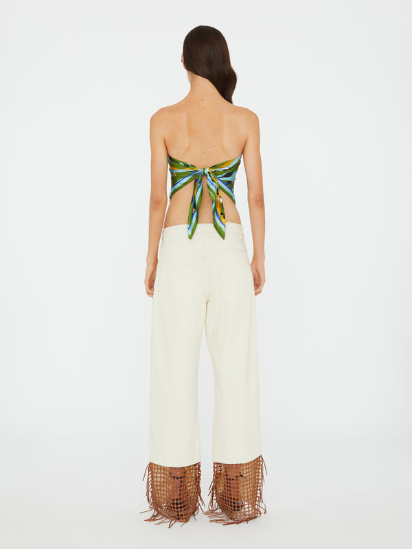 Christopher Esber Acidic Floral Silk Scarf Acidic Floral Print