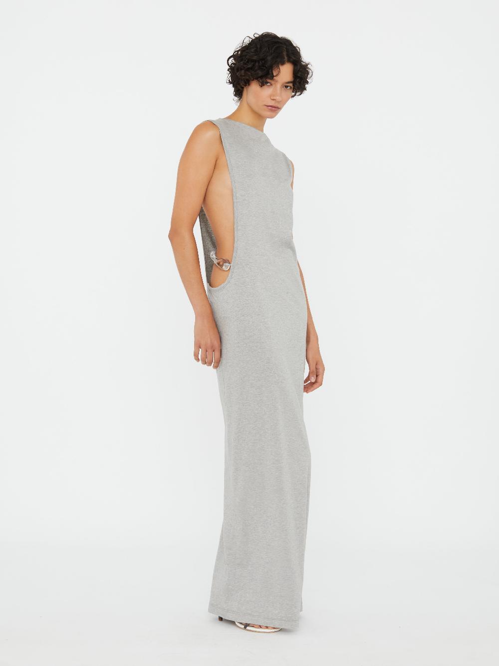 christopher esber Anora Encased Nature Column Dress grey marle