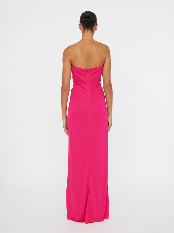 Christopher Esber Arced Palm Strapless Dress Magenta Arced Palm Strapless Dress Saffron Arced Palm Strapless Dress Grapefruit Arced Palm Strapless Dress Boston Blue Arced Palm Strapless Dress Black