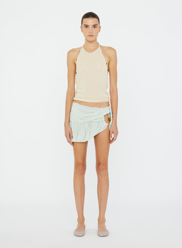 Christopher Esber Beach Quartz Halter Tank Bone Beach Quartz Halter Tank Cerise Pink