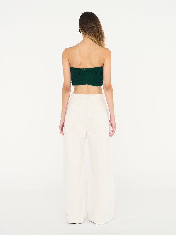 Christopher Esber Bezel Quartz Drape Top Evergreen Bezel Quartz Drape Top White Bezel Quartz Drape Top Sodalite Bezel Quartz Drape Top Black