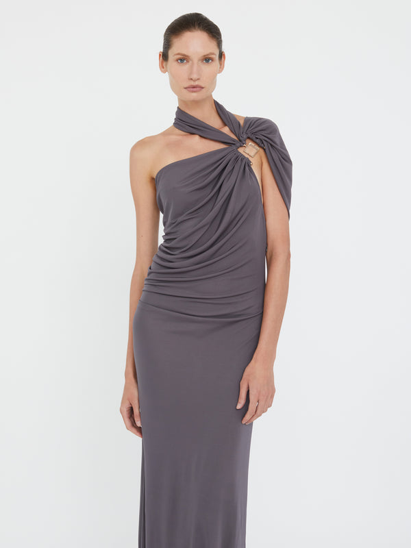 Christopher Esber Bezel Quartz Halter Dress Shadow Grey Bezel Quartz Halter Dress Black Bezel Quartz Halter Dress Bottle Green