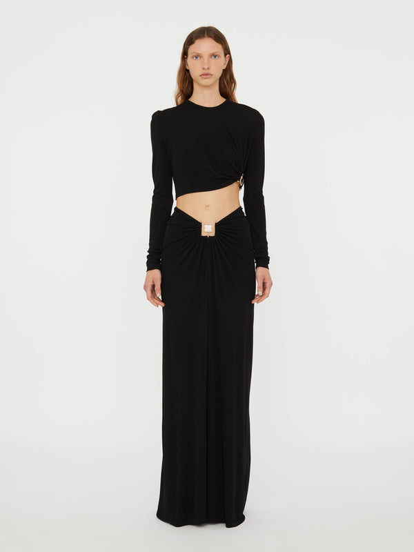 Christopher Esber Bezel Quartz Long Sleeve Top Black Bezel Quartz Long Sleeve Top Teal