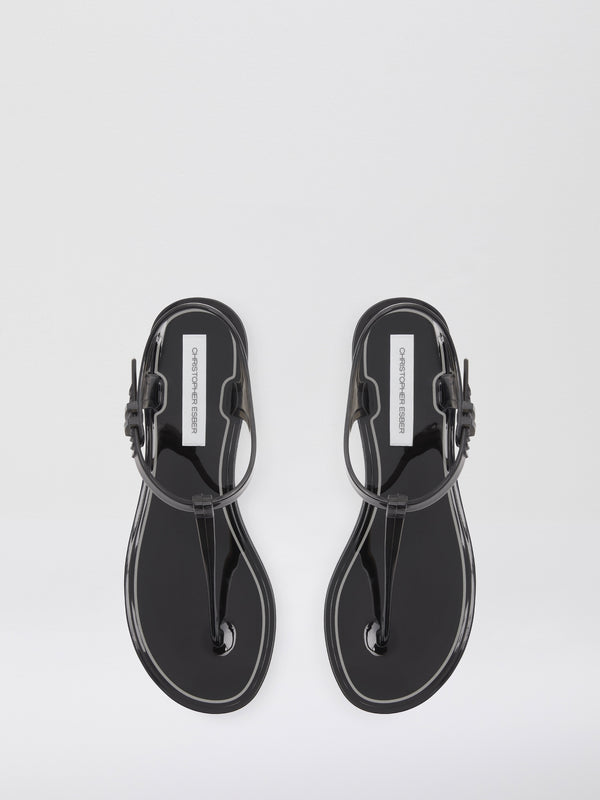 Christopher Esber Billi T-Bar Flat Black Billi T-Bar Flat Clear