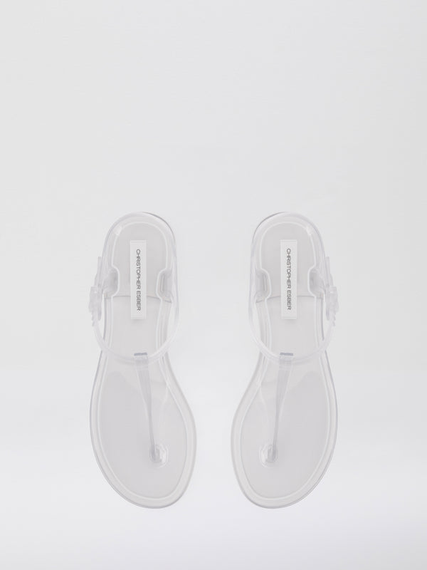 Christopher Esber Billi T-Bar Flat Clear Billi T-Bar Flat Black