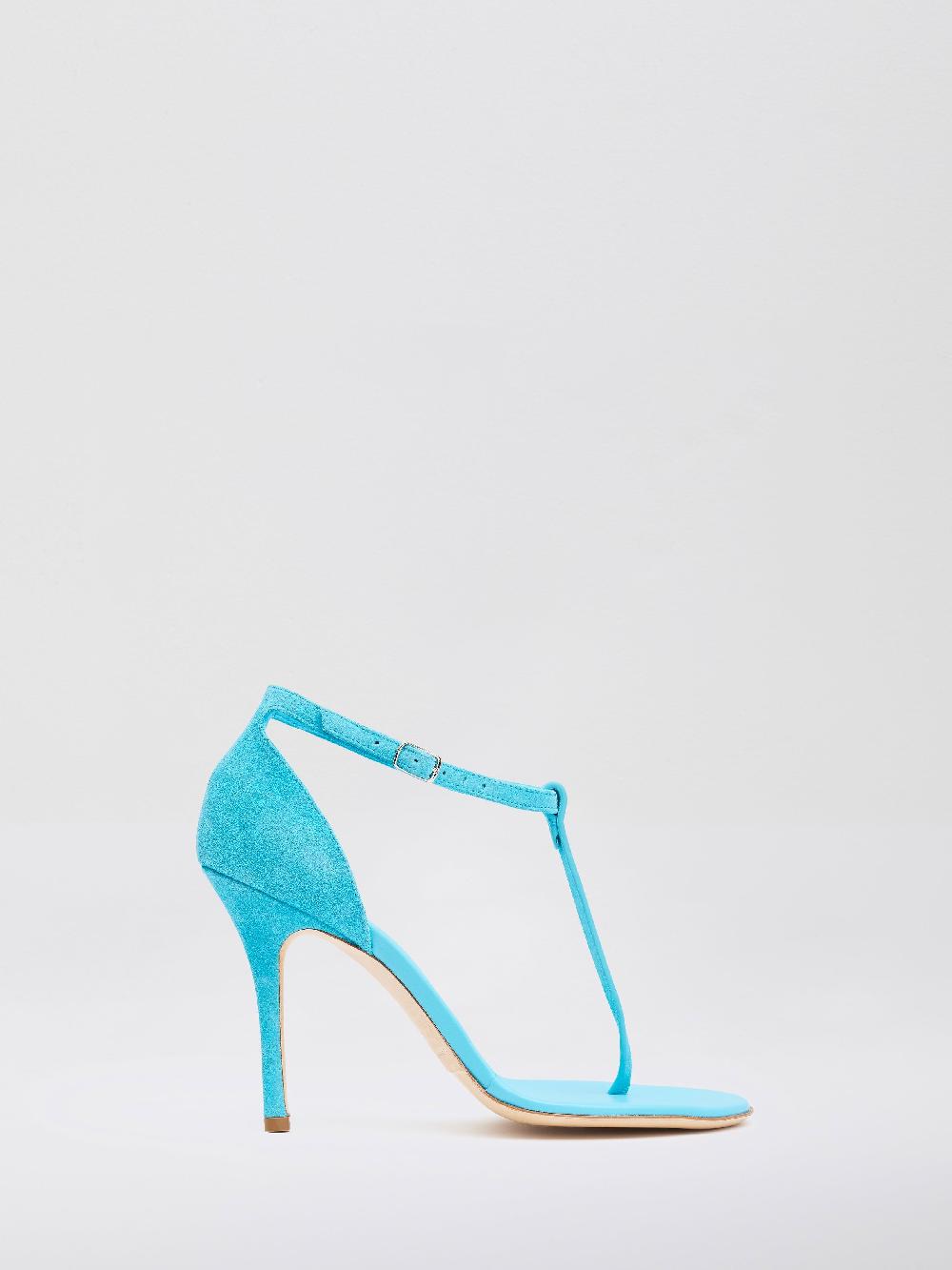 christopher esber Billi T Bar Suede Sandal teal Billi T Bar Suede Sandal black