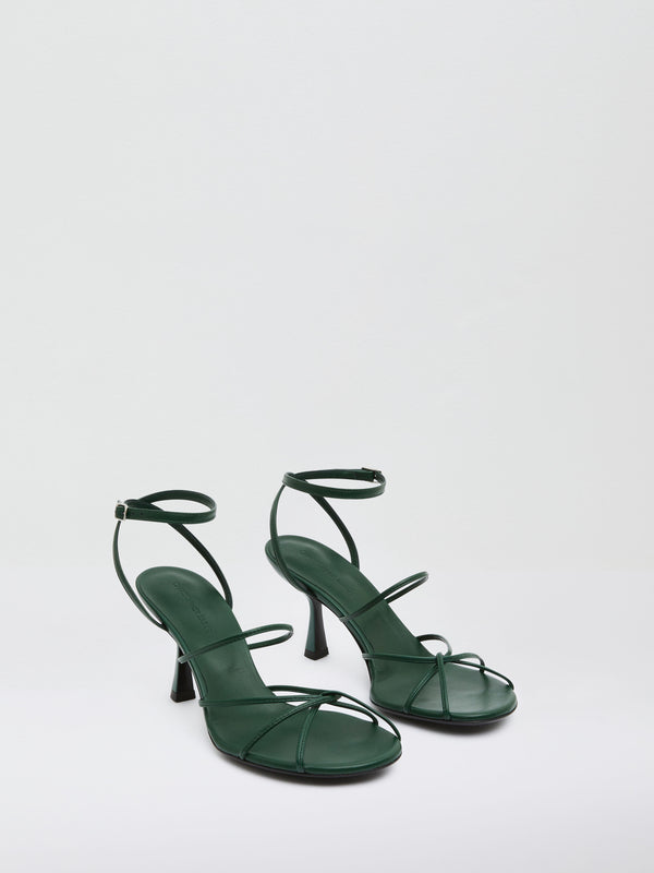 Christopher Esber Blaze Heel Evergreen Blaze Heel Boston Blue Russet