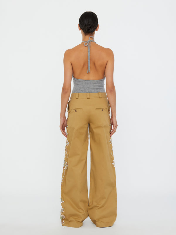 Christopher Esber Cashmere Rae Halter Tank Grey Marle Cashmere Rae Halter Tank Black