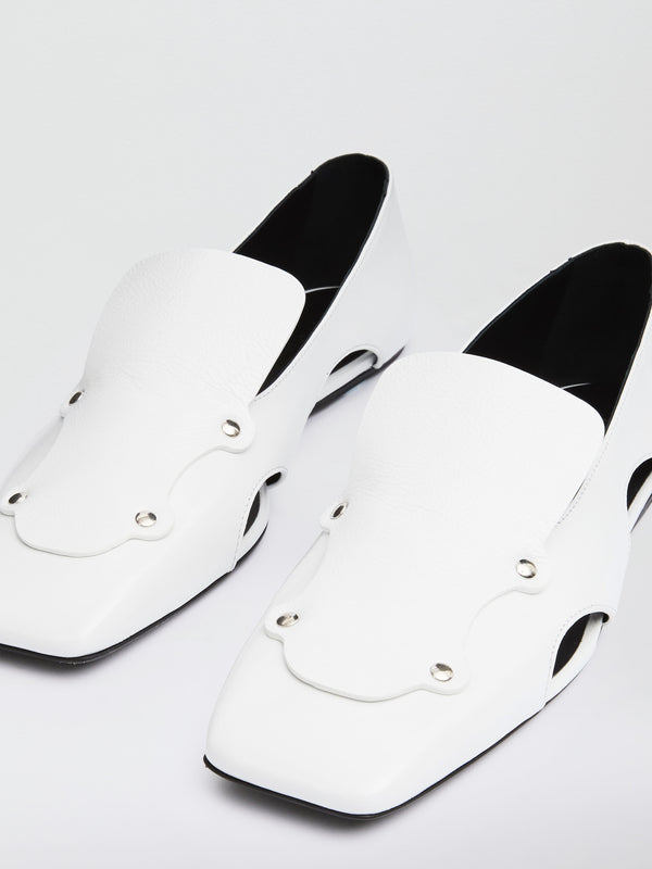 Christopher Esber Chisel Patent Loafer White Chisel Patent Loafer Black