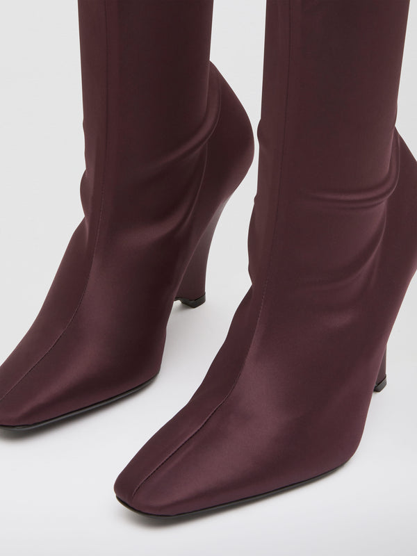 Christopher Esber Avery Knee High Boot Mahogany