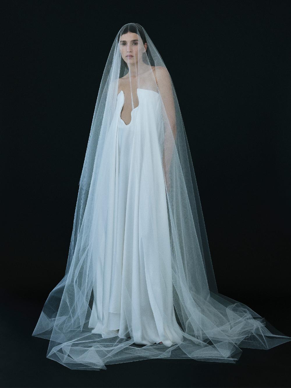 christopher esber Bridal Tulle Veil white
