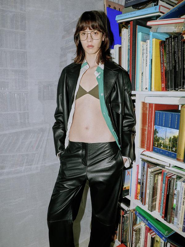 Christopher Esber Charli Leather Jacket Black