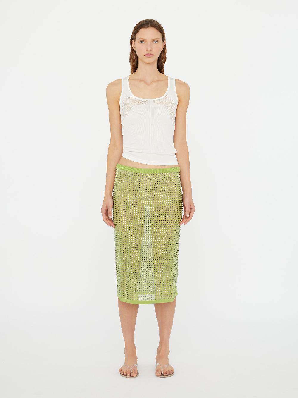 christopher esber Cirrus Straight Skirt fern