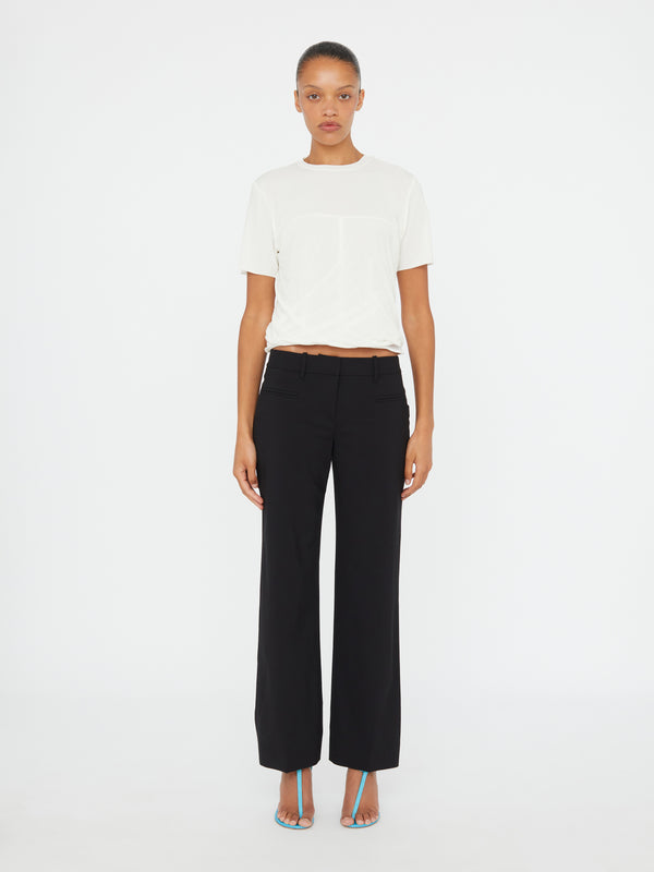 Christopher Esber Coiled Jersey Corseted Tee White