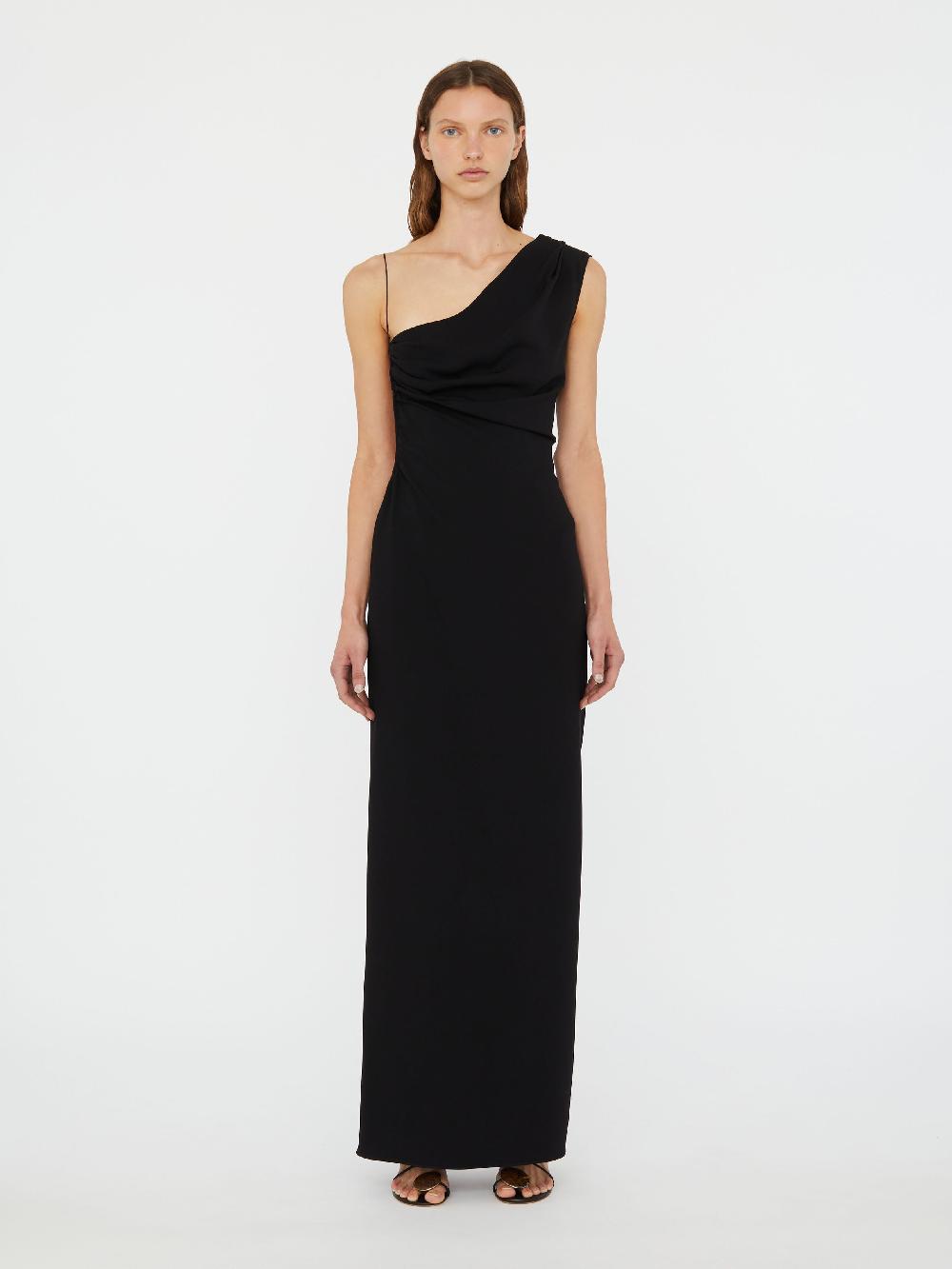 christopher esber Crescent Cutaway Tie Dress black