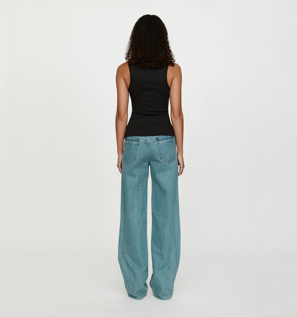 Christopher Esber Crystal Pin Tank Black