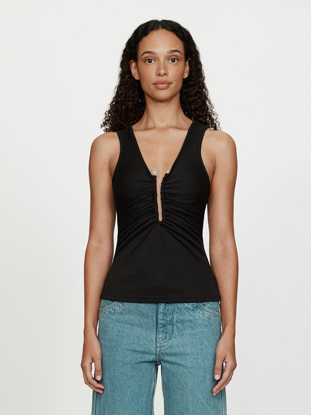 christopher esber Crystal Pin Tank black