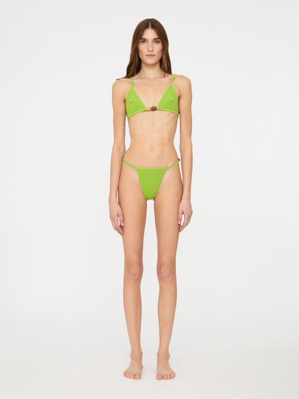 Christopher Esber Crystal Tie Bikini Top Apple
