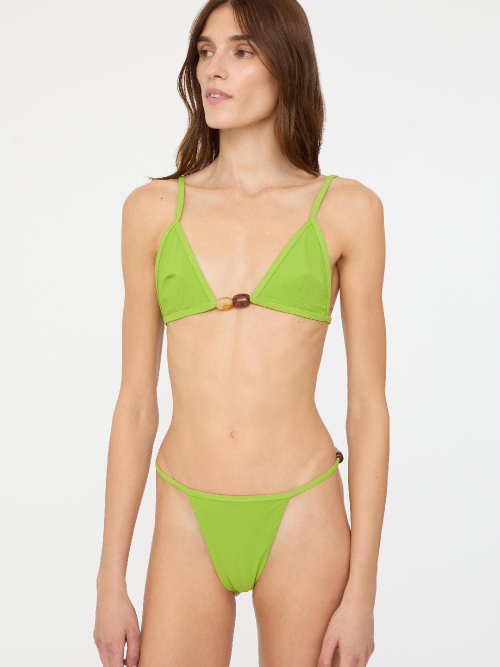 christopher esber Crystal Tie Bikini Top apple