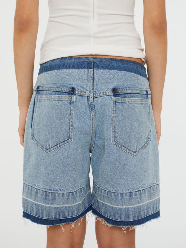 Christopher Esber Deconstruct Denim Short Indigo