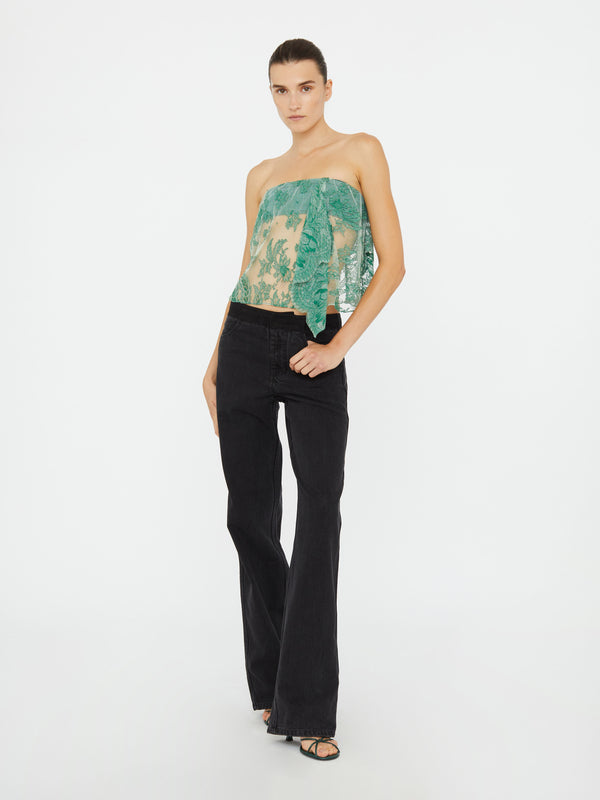 Christopher Esber Floating Lace Strapless Top