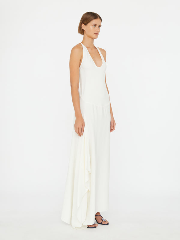 Christopher Esber Floating Split Dress White