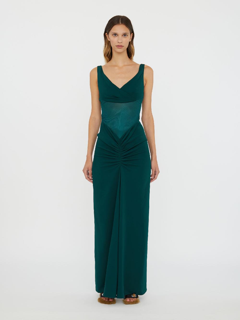christopher esber Fusion Fold Tank Dress evergreen