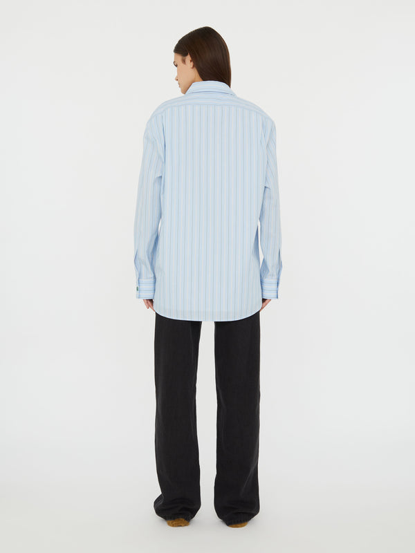 Christopher Esber Gemini Shirt Powder Blue Multi