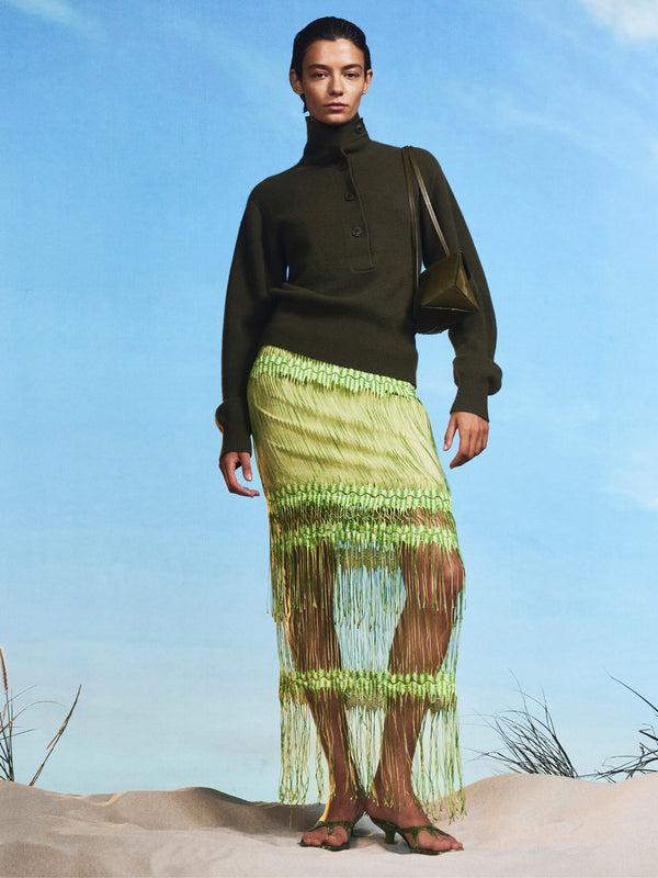 Christopher Esber Gondola Textured Mini Tote Khaki