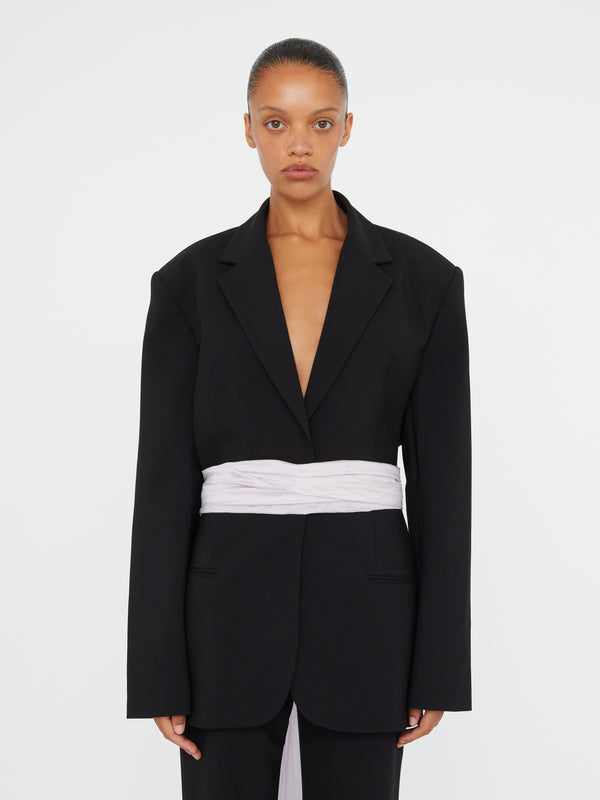Christopher Esber Intimate Bow Back Blazer Black