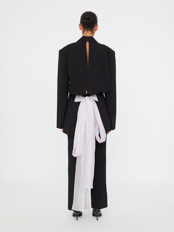 Christopher Esber Intimate Bow Back Blazer Black