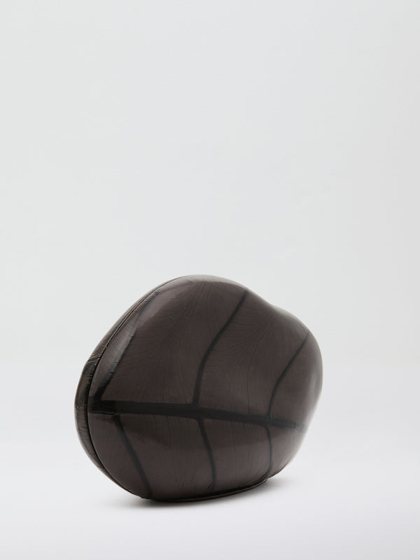 Christopher Esber Large Leaf Stone Clutch Black
