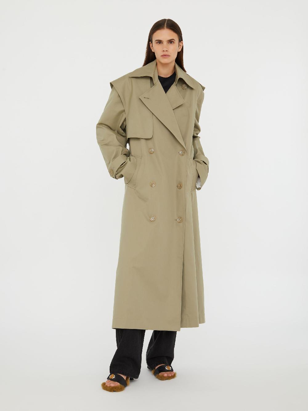 christopher esber Loren Trench Coat linseed