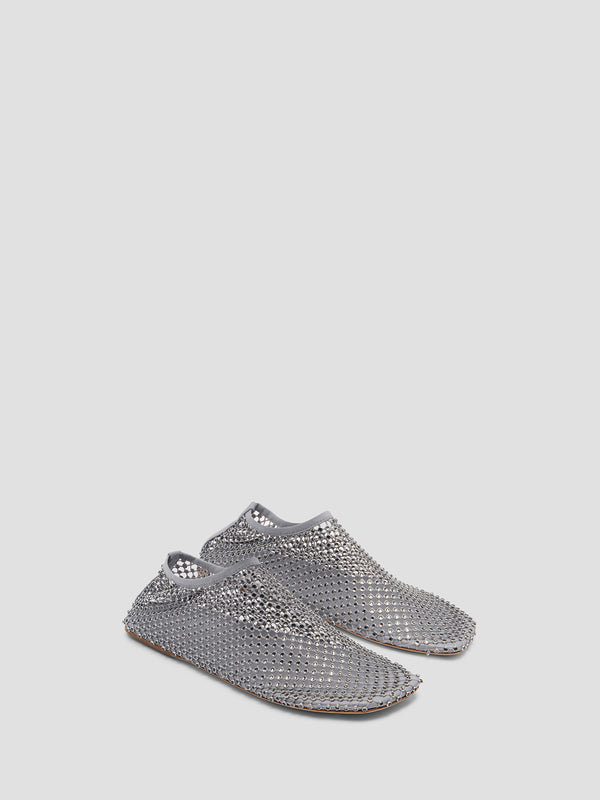 Christopher Esber Minette Crystal Flat Slate Grey