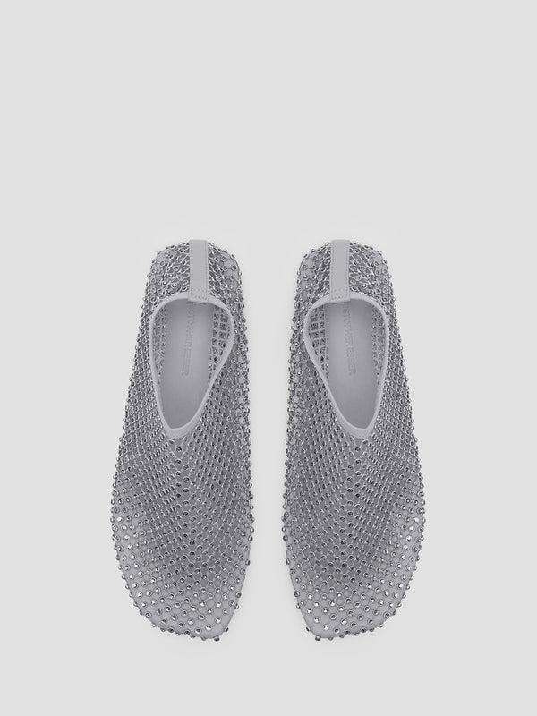 Christopher Esber Minette Crystal Flat Slate Grey
