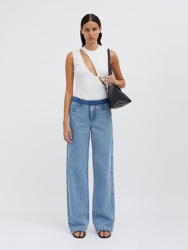 Christopher Esber Oblix Twist Tank White