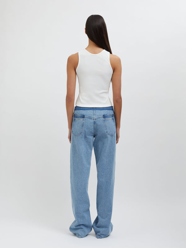 Christopher Esber Open Twist Tank White