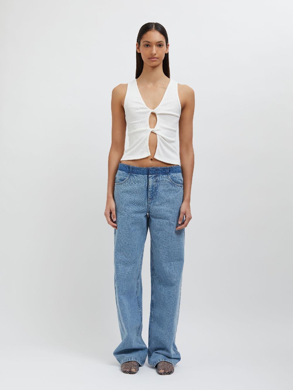 christopher esber Open Twist Tank white