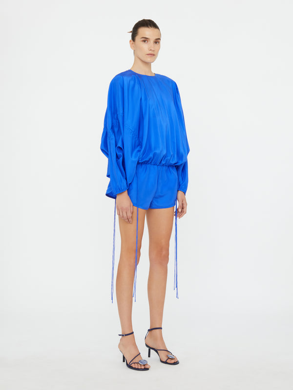 Christopher Esber Parachute Silk Onesie Yves Blue