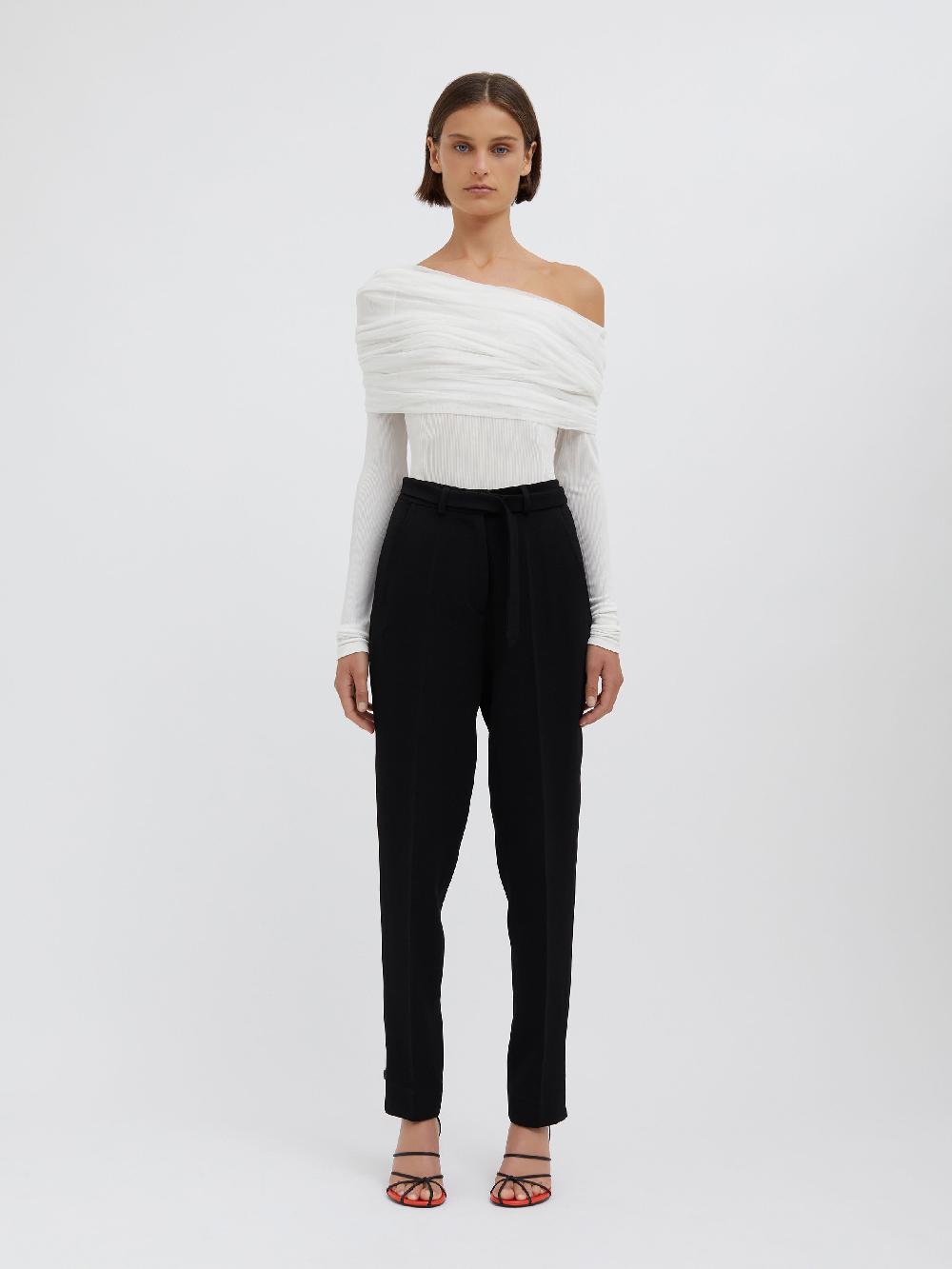 christopher esber Pique Belted Trouser black