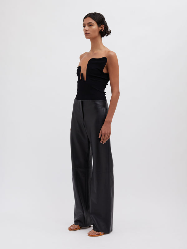 Christopher Esber Redux Leather Trouser Black