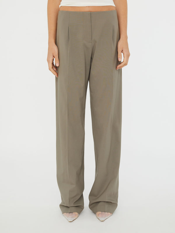 Christopher Esber Redux Wool Trouser Eucalypt