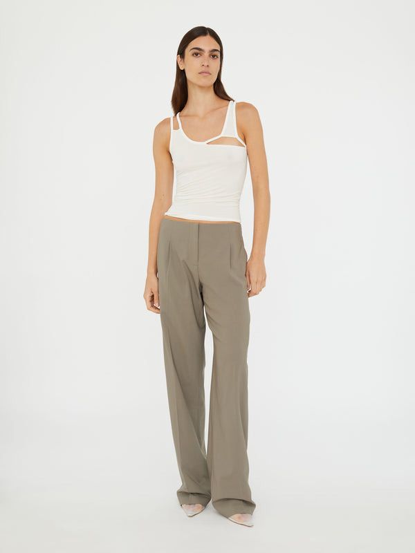 Christopher Esber Redux Wool Trouser Eucalypt