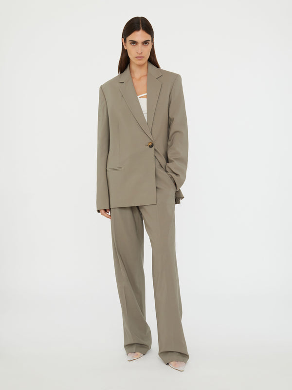 Christopher Esber Release Wool Blazer Eucalypt